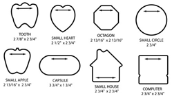 Small Die Cut Sticky Notepads